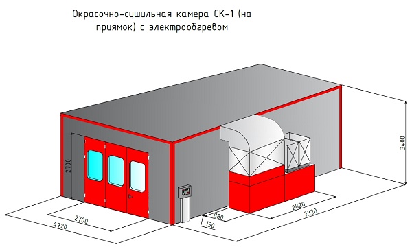 Проект покрасочной камеры