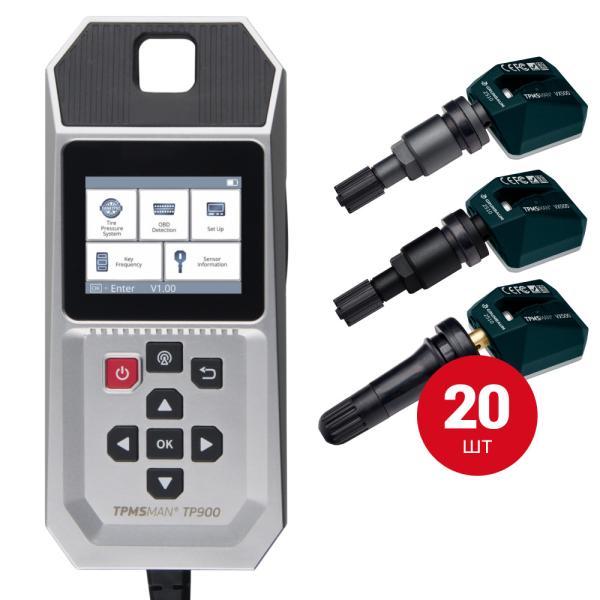 Комплект TPMS TPMSMAN, 20 датчиков + сканер TPMSMAN TP900