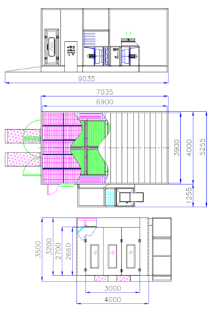 Окрасочно-сушильная камера Guangli GL3 (ТЭН)