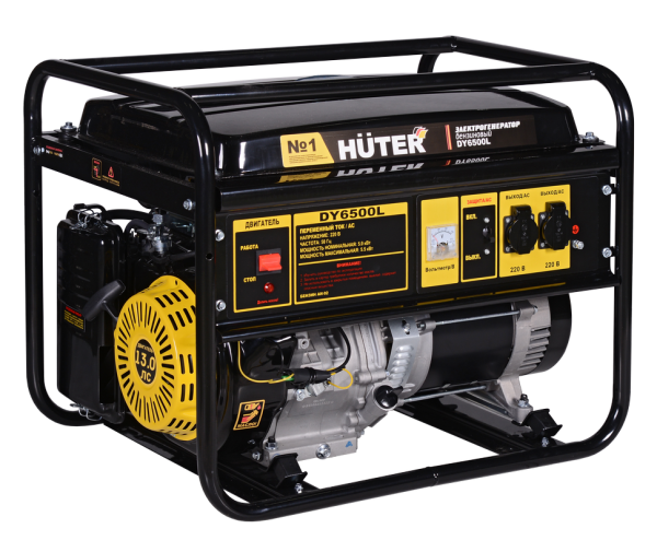 Портативный бензогенератор Huter DY6500L