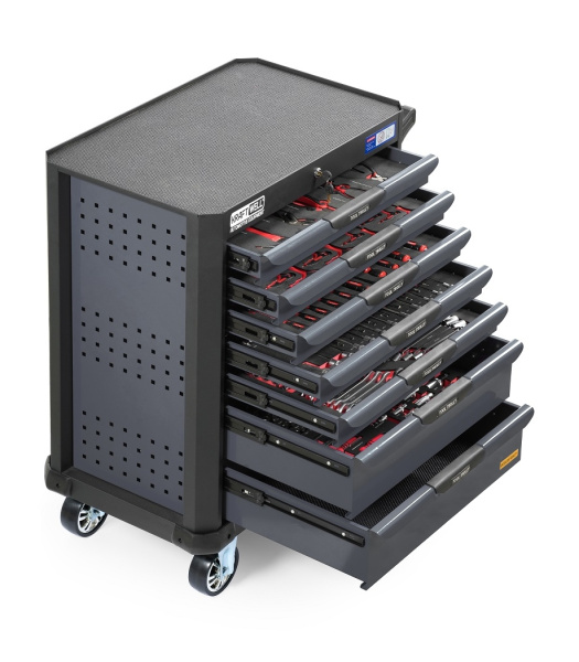 Тележка с 7 ящиками + инструмент 277 предметов KraftWell KRW-TTG+SET277