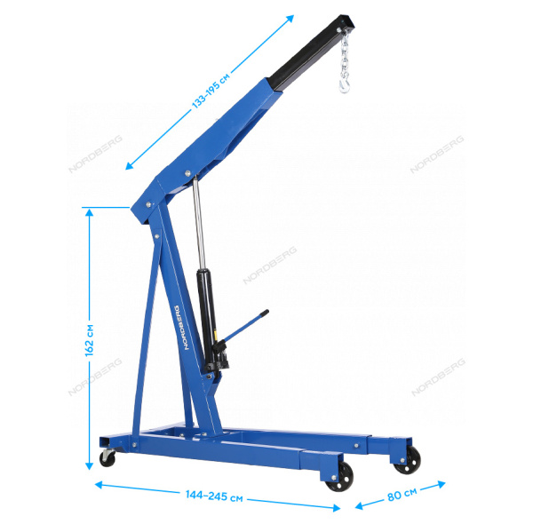 Кран гидравлический двухплунжерный, 3 т N3731